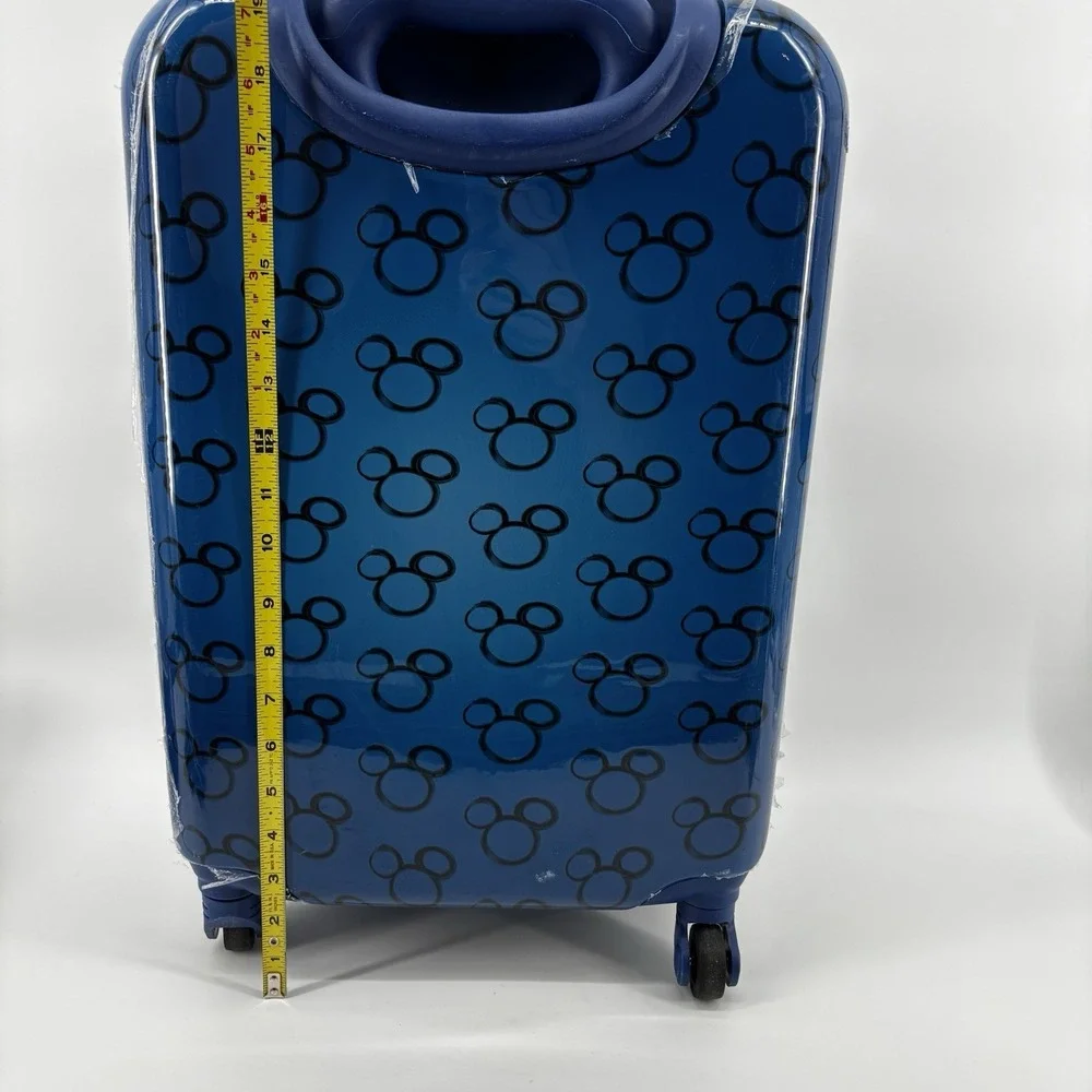 Disney Parks Mickey Mouse Hardbody Rolling Swivel 4 wheel Suitcase Luggage 21